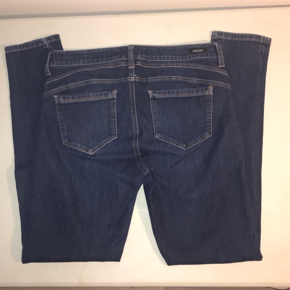 LIVERPOOL Jean Company dark wash denim skinny Jean pants size 8